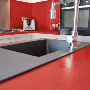 Kit béton ciré - rouge - coquelicot