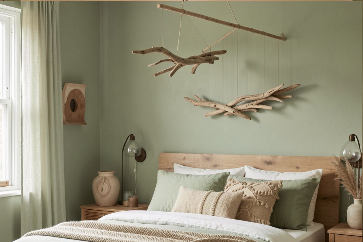 Chambre vert sauge et bois : 15 idées déco pour une ambiance naturelle ...