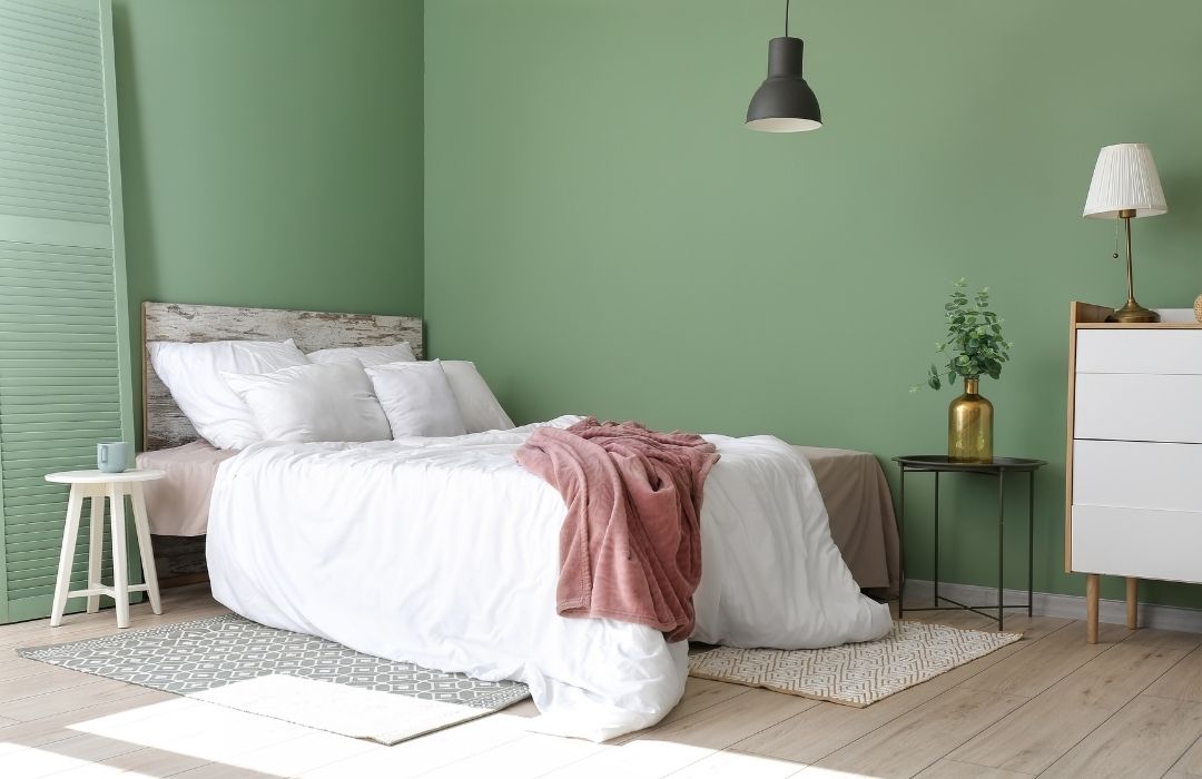 peinture chambre adulte vert pale