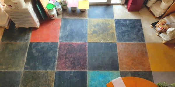 Carrelage béton ciré