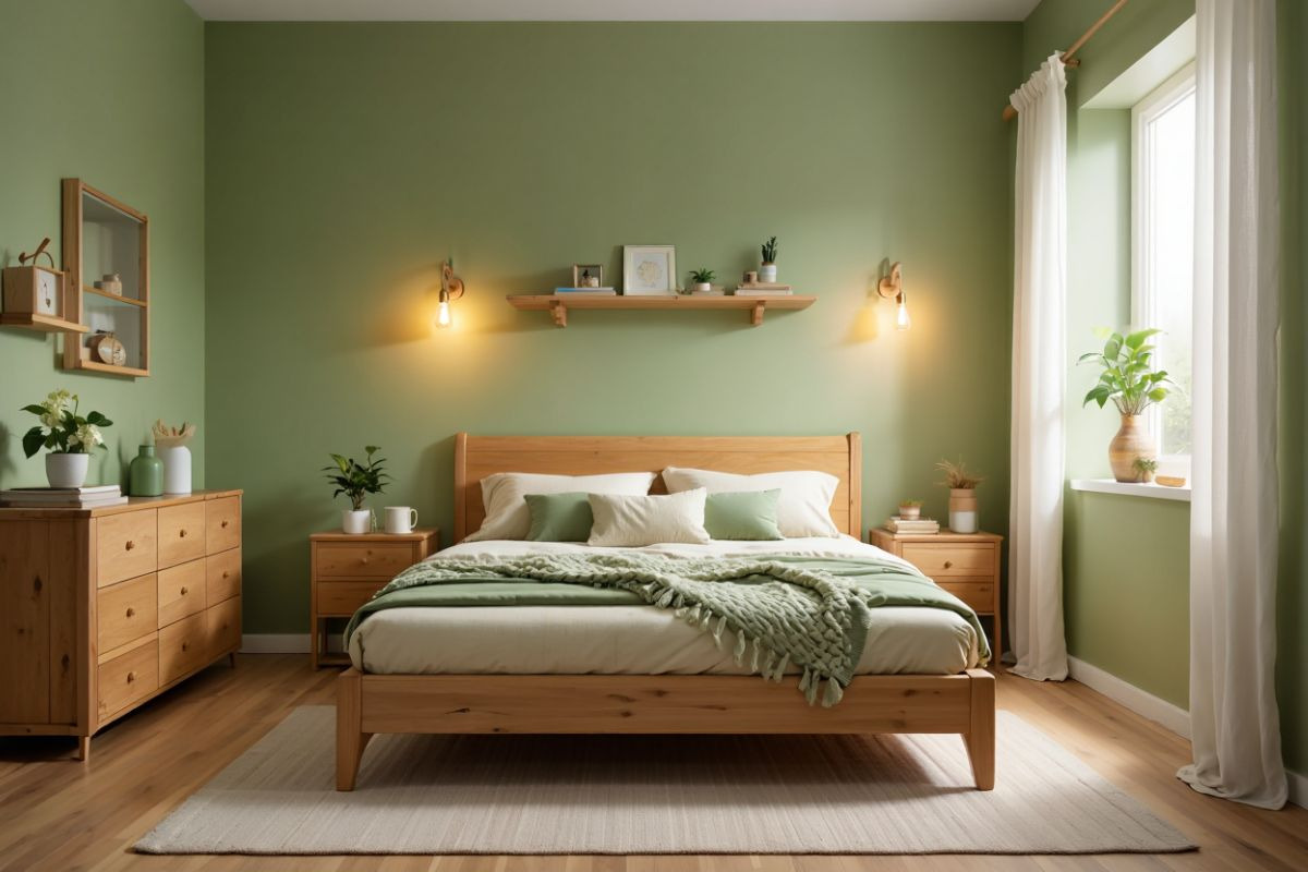 Chambre style campagne - Décoration apaisante et naturelle