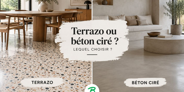 Terrazzo ou béton ciré : lequel choisir ?
