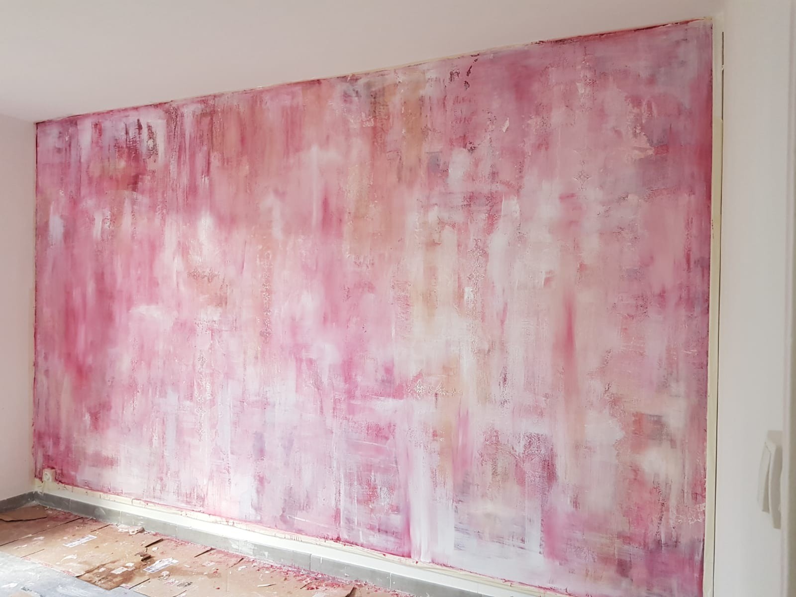 Mur à la chaux artistique