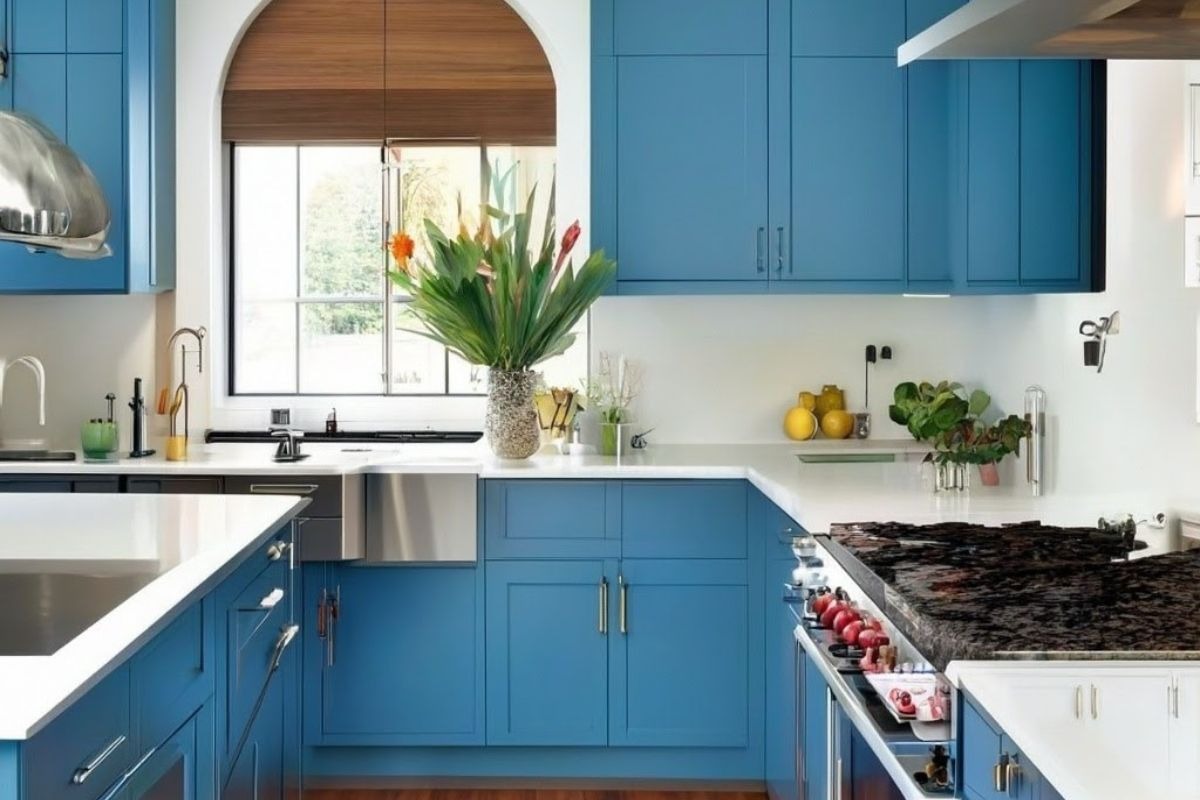 Comment utiliser le bleu canard dans une cuisine" 